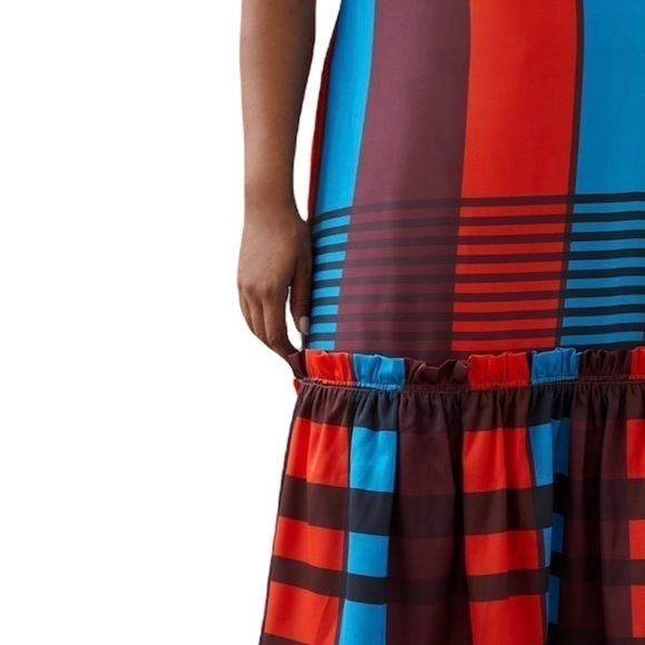 Anthropologie Eva Franco Flounced Midi Skirt Size 2 - Picture 4 of 6